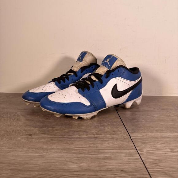 Jordan 1 Low TD Cleat 'White Black Royal' (2023) Size 10 - Picture 1 of 7